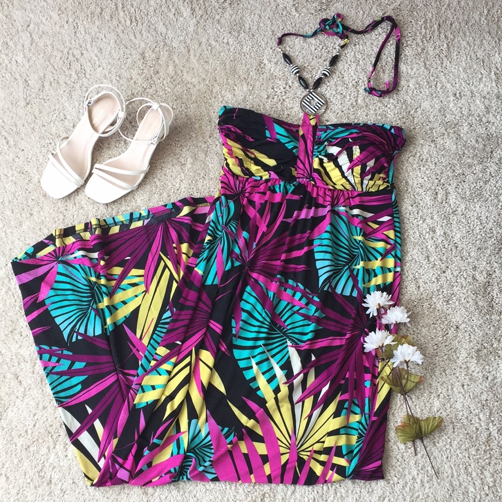 Streetwear Society | Bright Tropical Print Dress